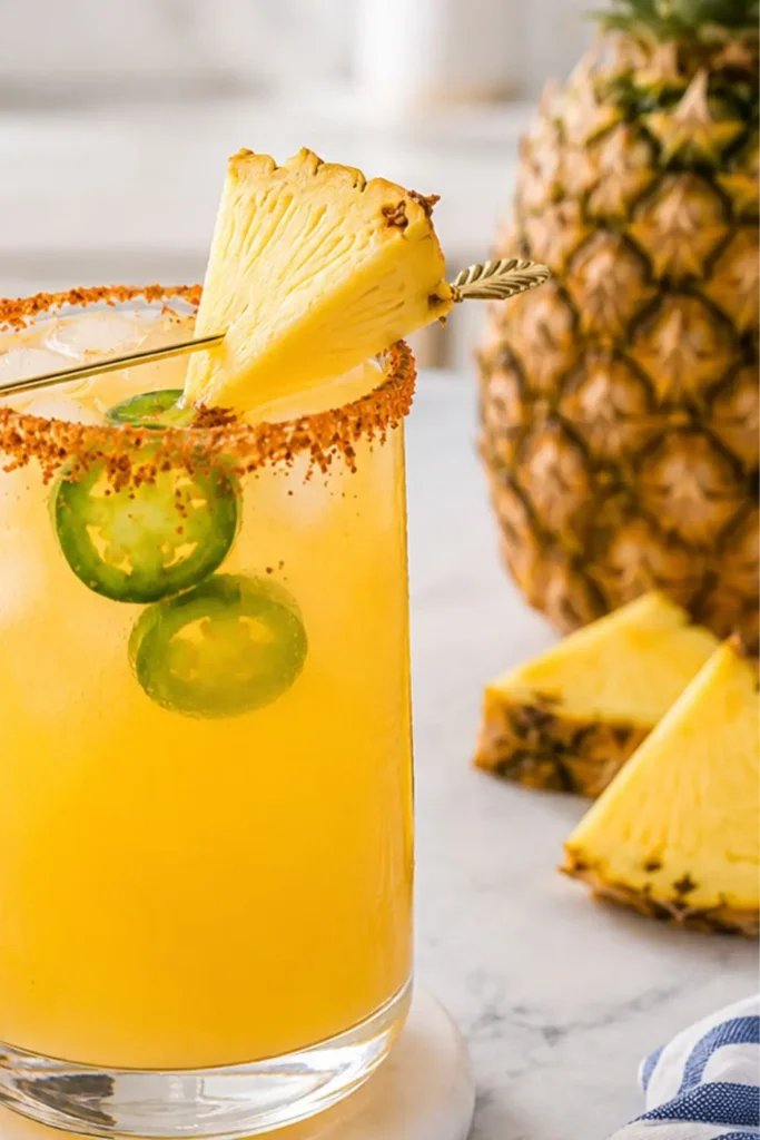 Frozen Pineapple & Jalapeño Spicy Summer Mocktail