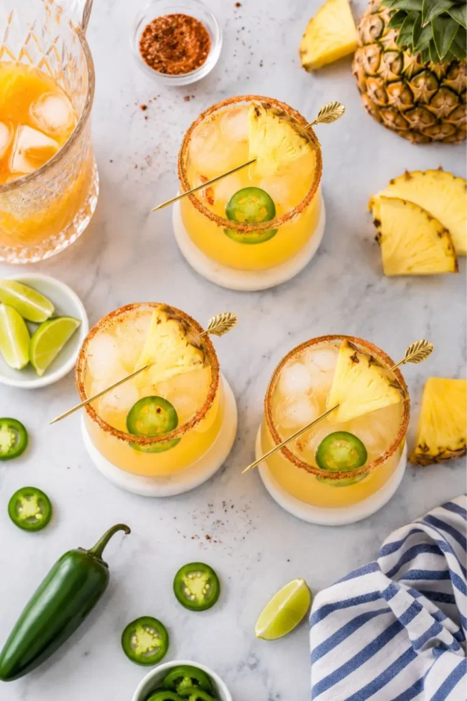 Frozen Pineapple & Jalapeño Spicy Summer Mocktail