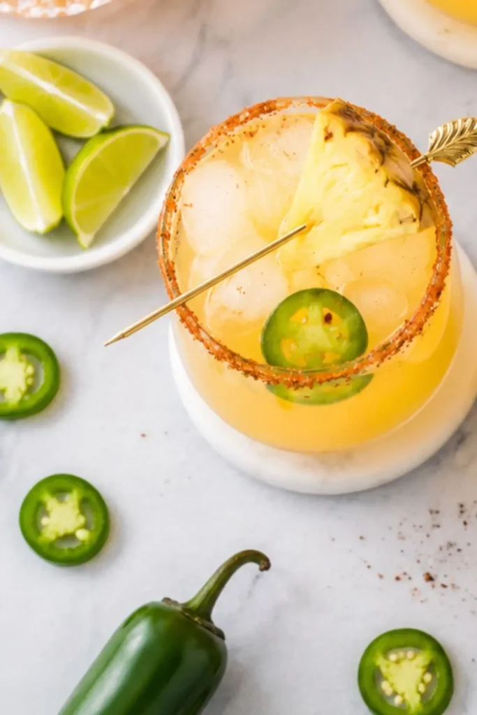 Frozen Pineapple & Jalapeño Spicy Summer Mocktail