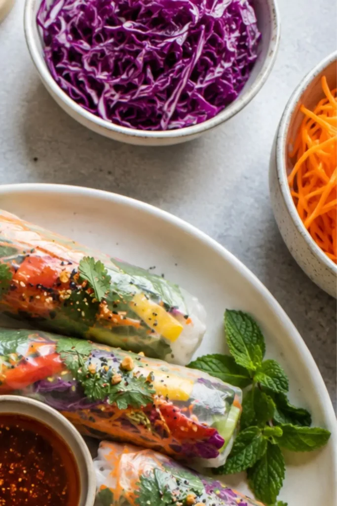 Loaded Veggie Spring Rolls
