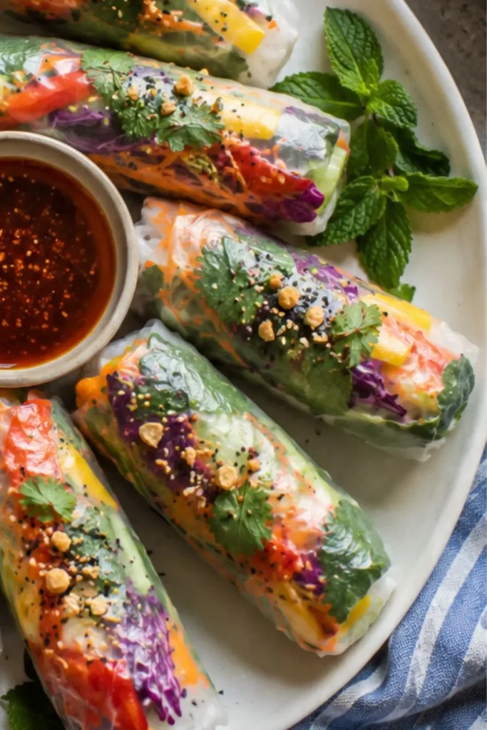 Loaded Veggie Spring Rolls