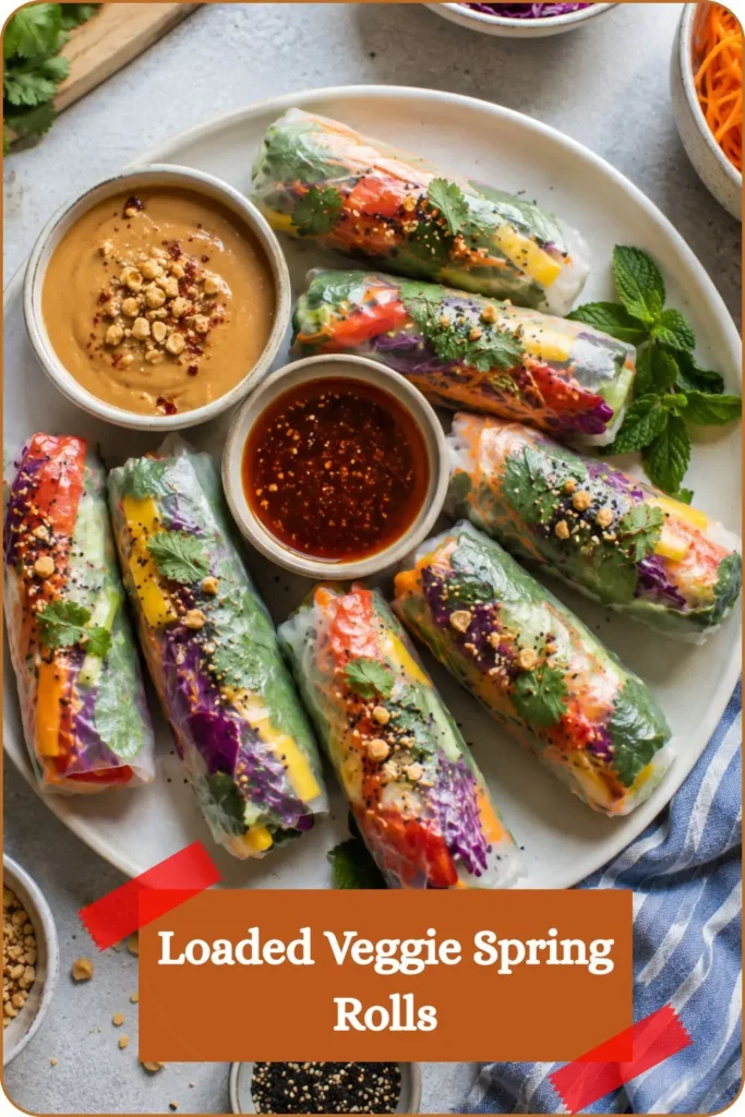Loaded Veggie Spring Rolls