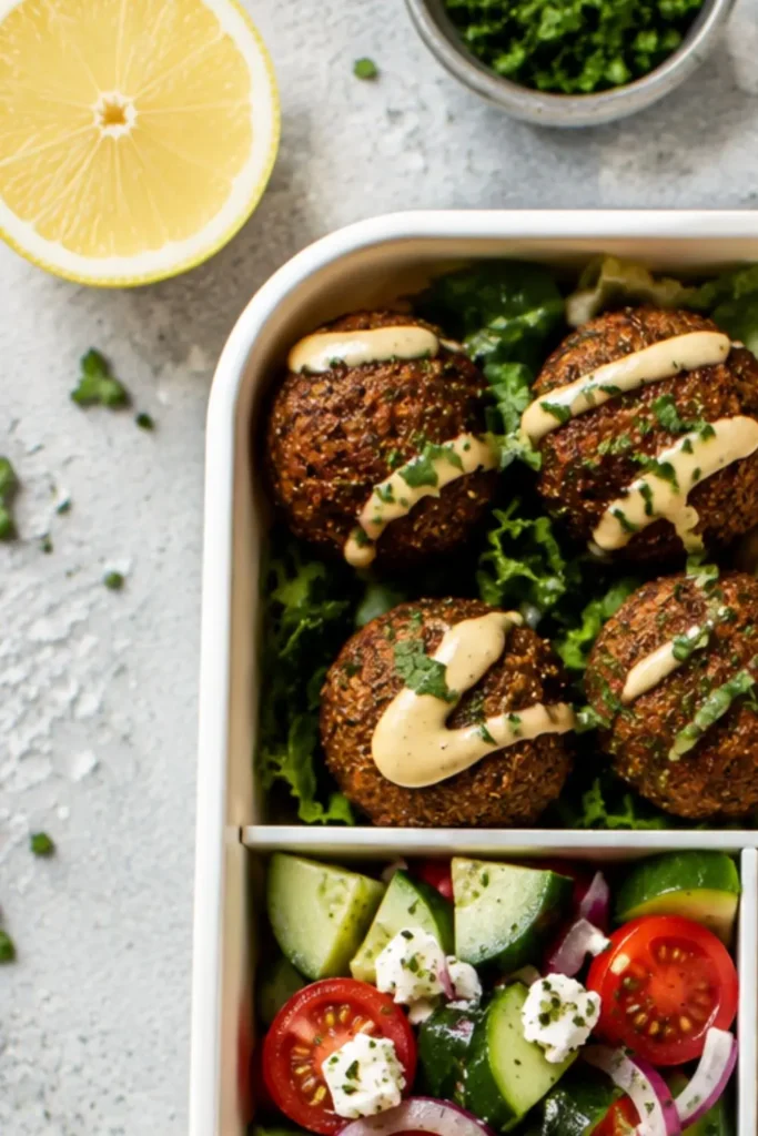 Mediterranean Falafel & Hummus Bento Box