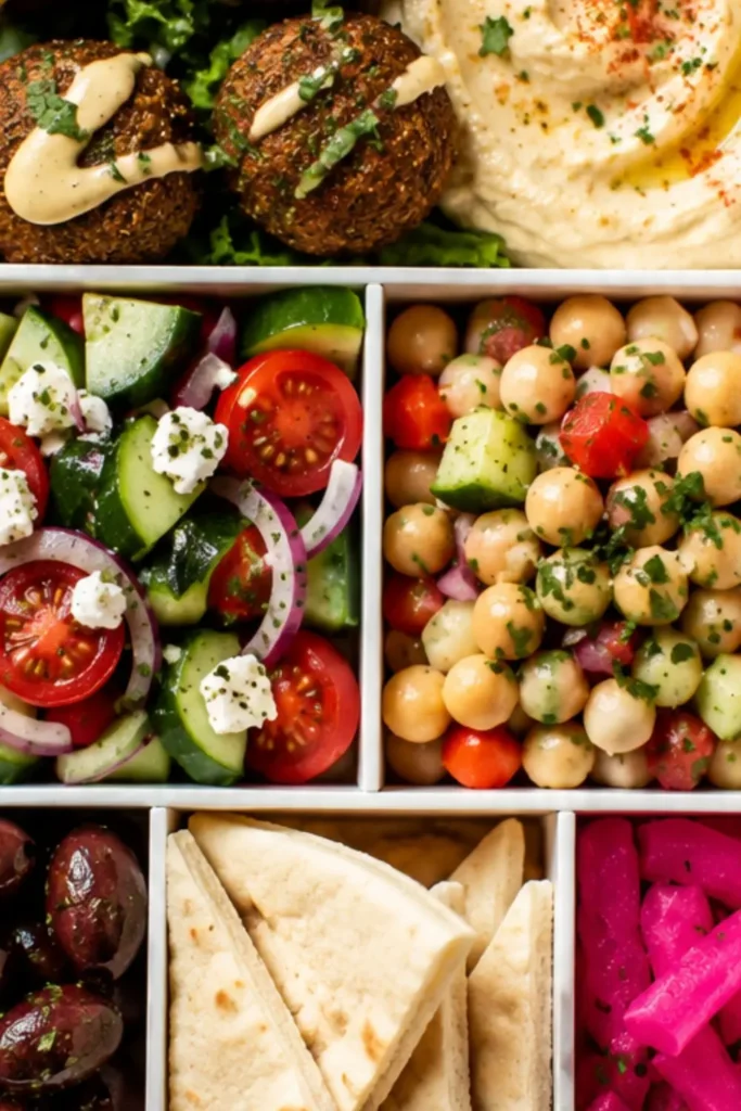 Mediterranean Falafel & Hummus Bento Box