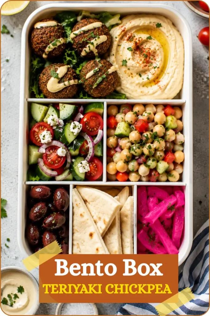 Mediterranean Falafel & Hummus Bento Box