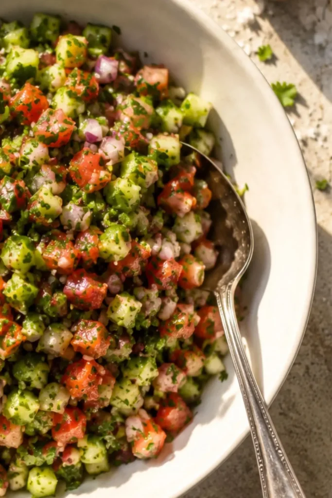 Middle Eastern Shirazi Salad