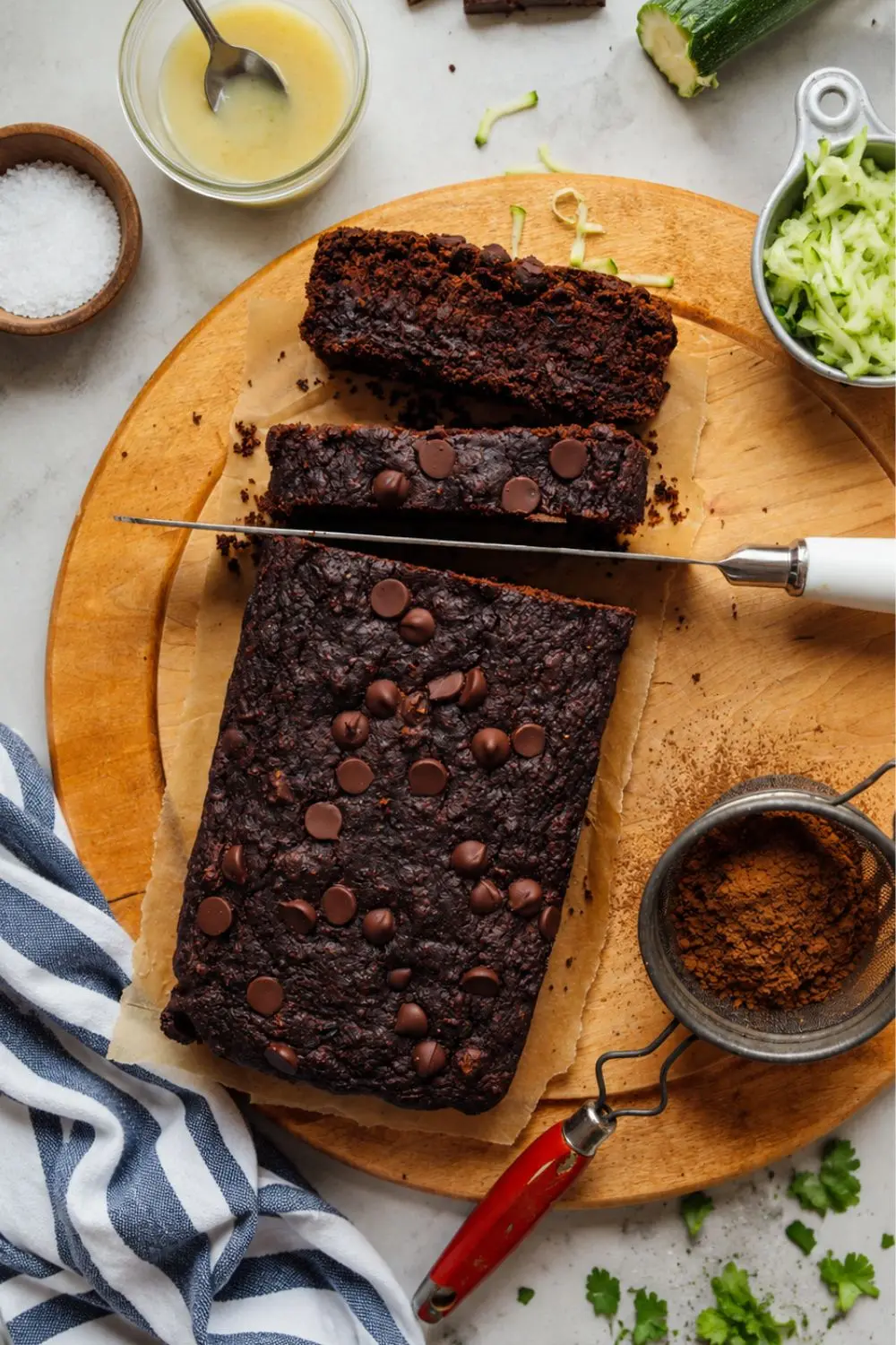 One-Bowl Moist Vegan Zucchini Chocolate Chip Bread