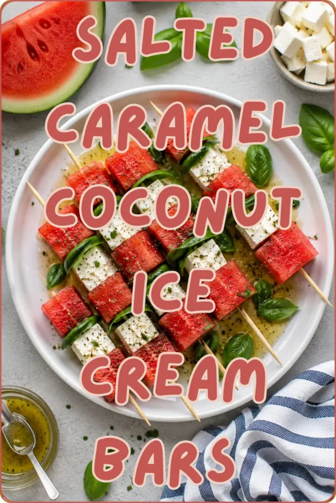 Refreshing Summer Watermelon & Vegan Feta Skewers