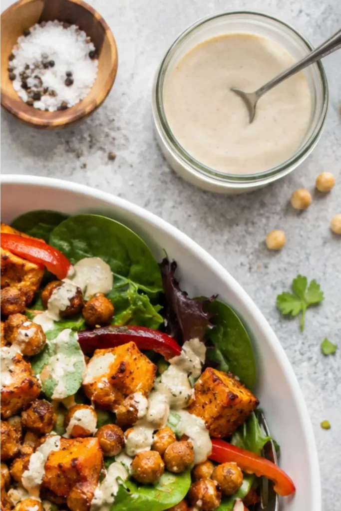 Roasted BBQ Chickpea & Sweet Potato Salad