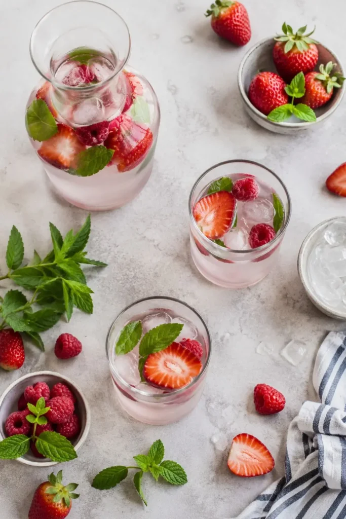 Strawberry Mint Infused Alkaline Hydration Water