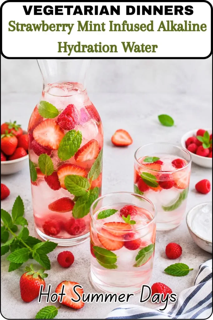 Strawberry Mint Infused Alkaline Hydration Water