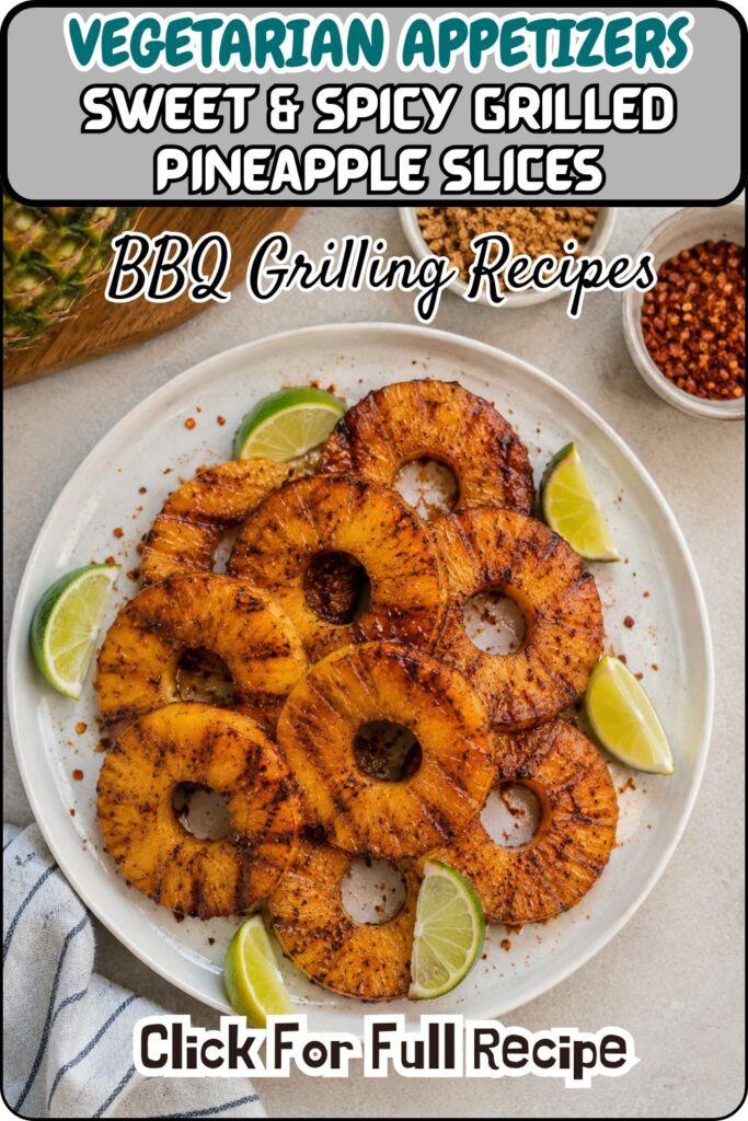 Sweet & Spicy Grilled Pineapple Slices