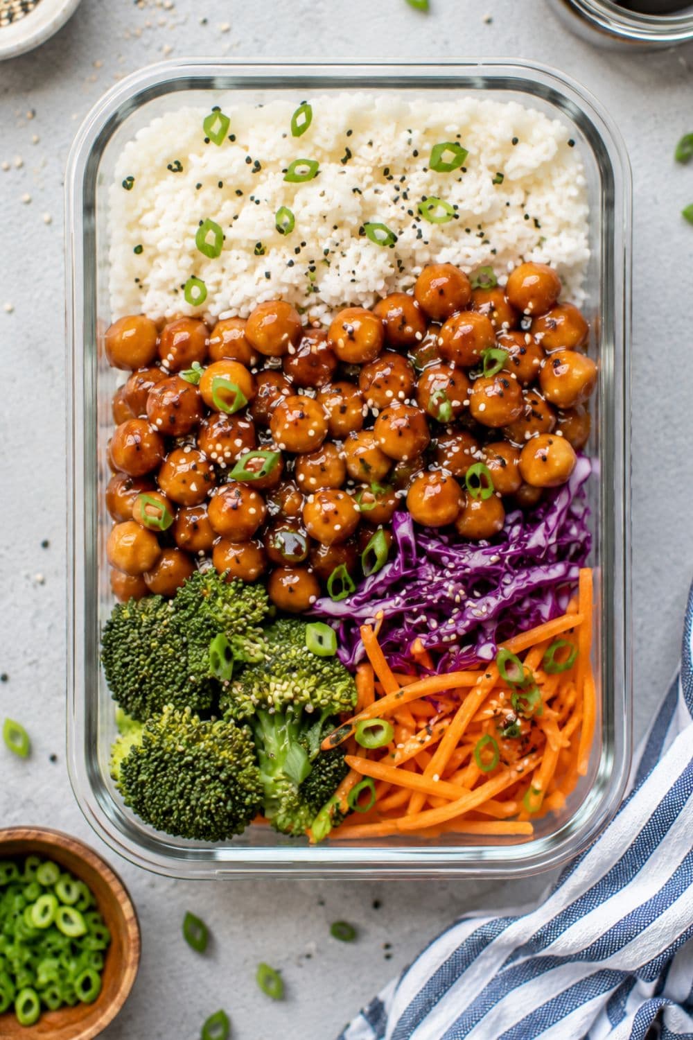 Teriyaki Chickpea & Jasmine Rice Bento Box