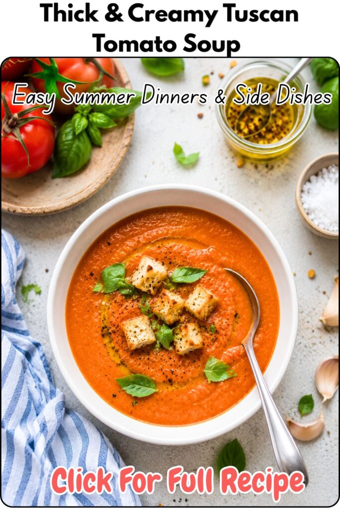 Thick & Creamy Tuscan Tomato Soup