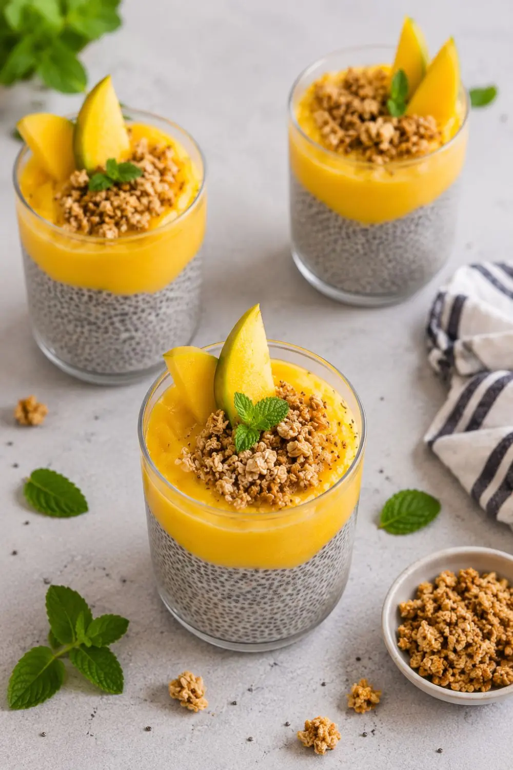 Tropical Mango Chia Seed Frozen Lemonade