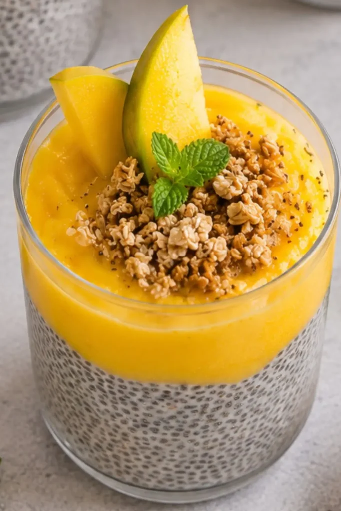 Tropical Mango Chia Seed Frozen Lemonade