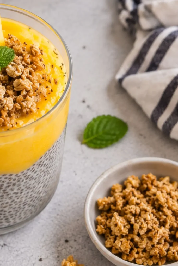 Tropical Mango Chia Seed Frozen Lemonade