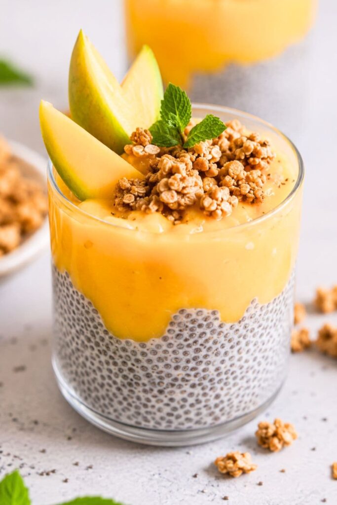 Tropical Mango Chia Seed Frozen Lemonade