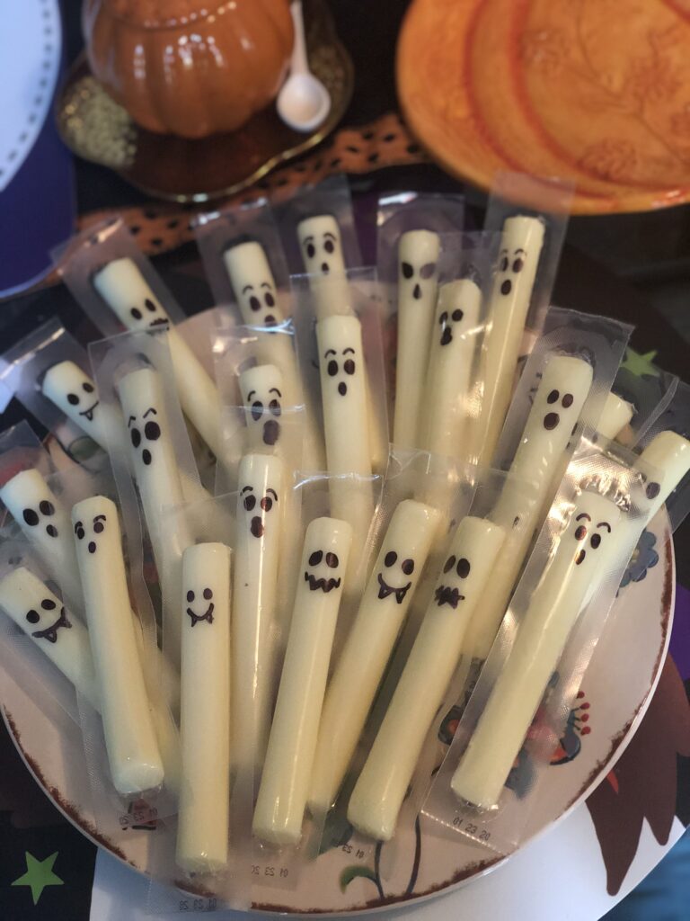 Ghost String Cheese Sticks