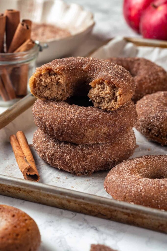 Baked Apple Cider Mini Donuts