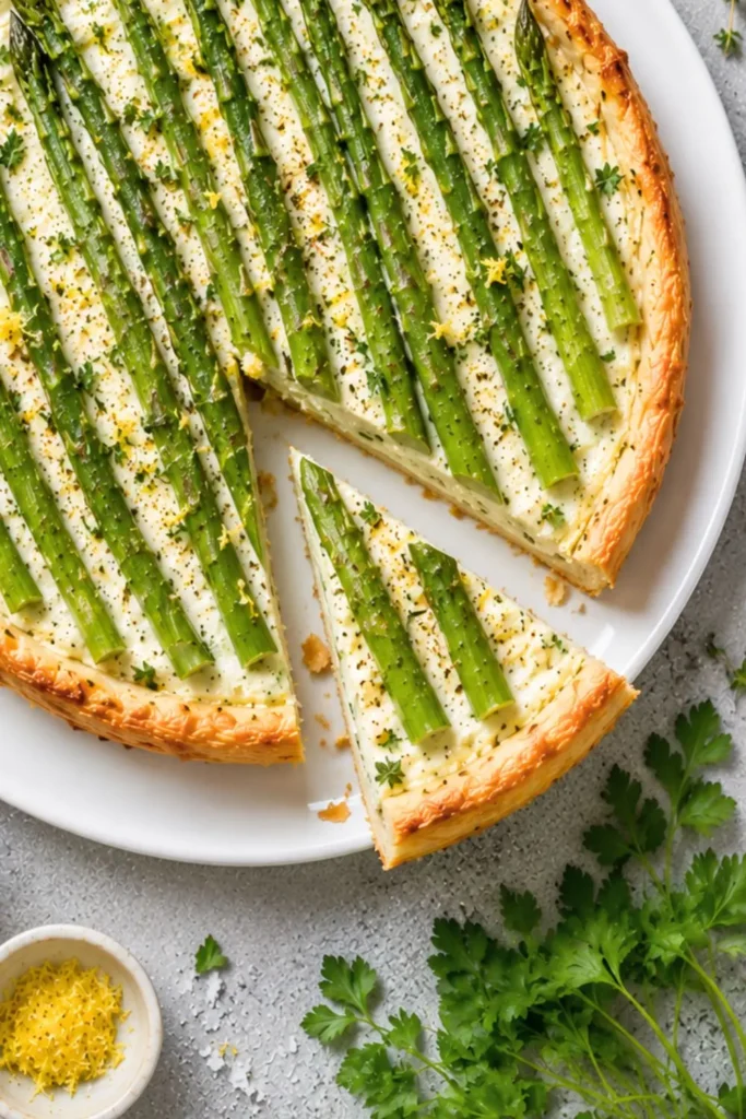 Asparagus & Lemon-Herb Ricotta Tart