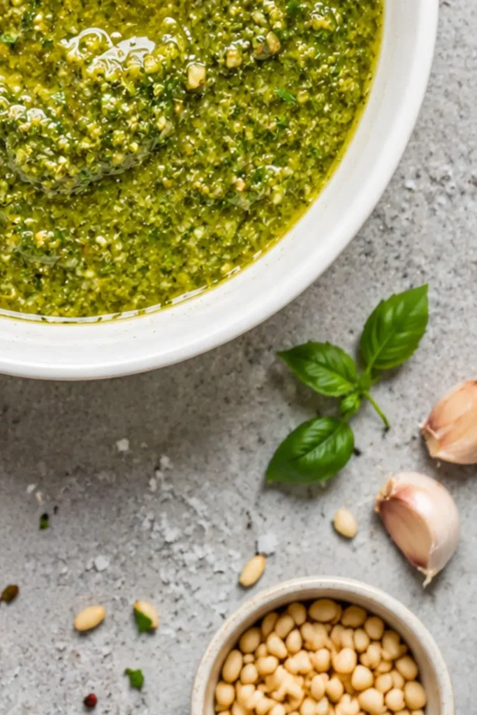 Basil Pesto Vinaigrette Dressings