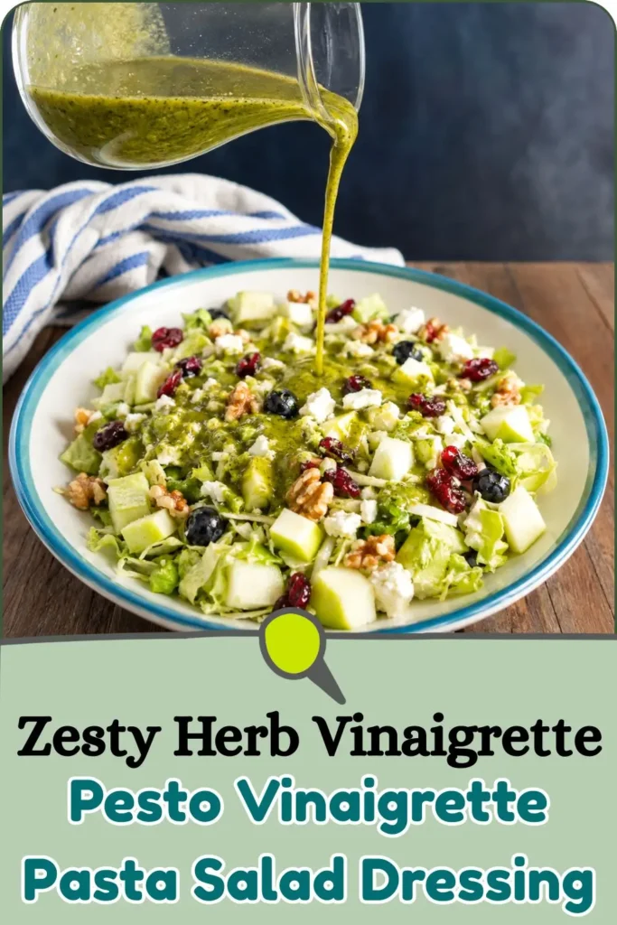 Basil Pesto Vinaigrette Dressings