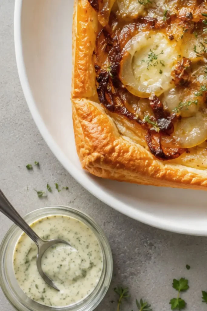 Caramelized Onion & Gruyère Cheese Puff Pastry Tart