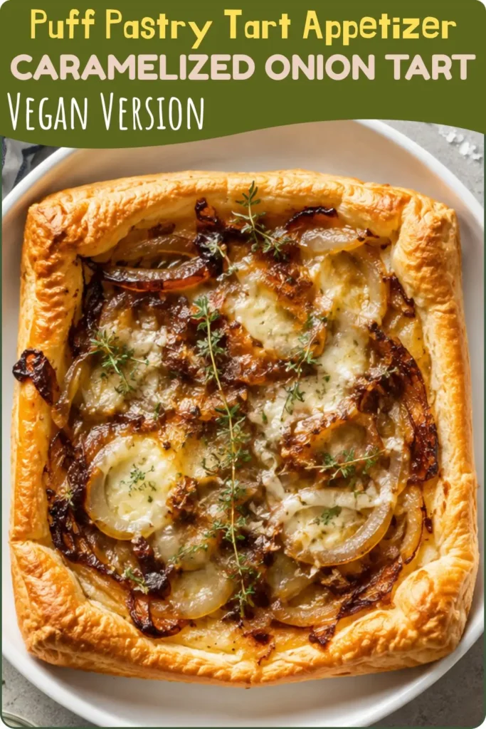 Caramelized Onion & Gruyère Cheese Puff Pastry Tart