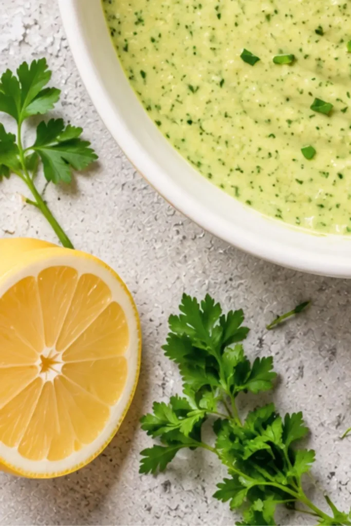 Creamy Basil Green Goddess Dressing