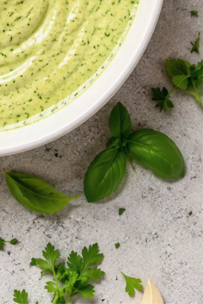Creamy Basil Green Goddess Dressing