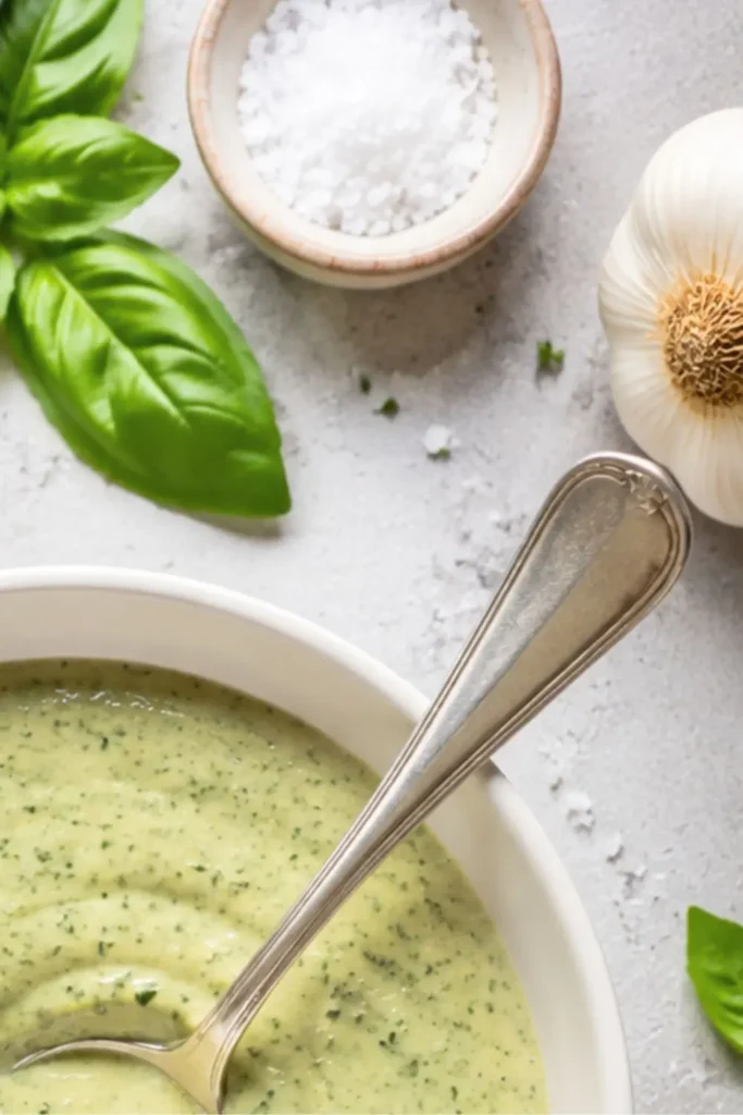 Creamy Basil Parmesan Dressing