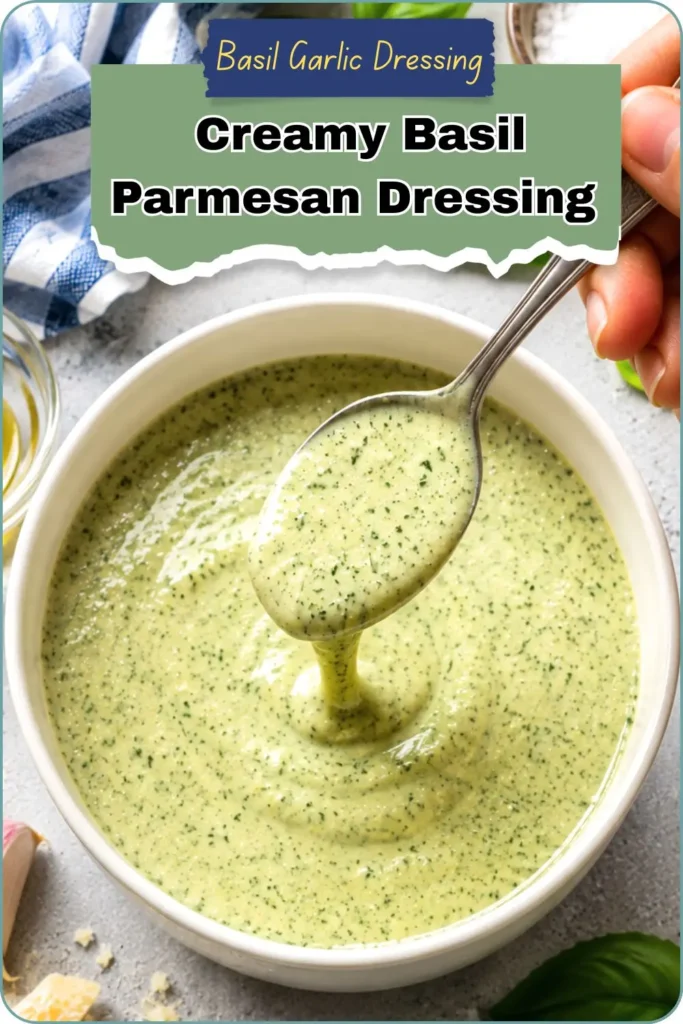 Creamy Basil Parmesan Dressing