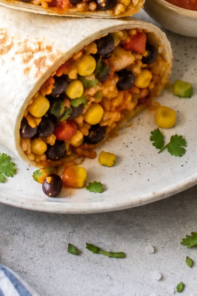 Freezer-Friendly Black Bean & Corn Burrito