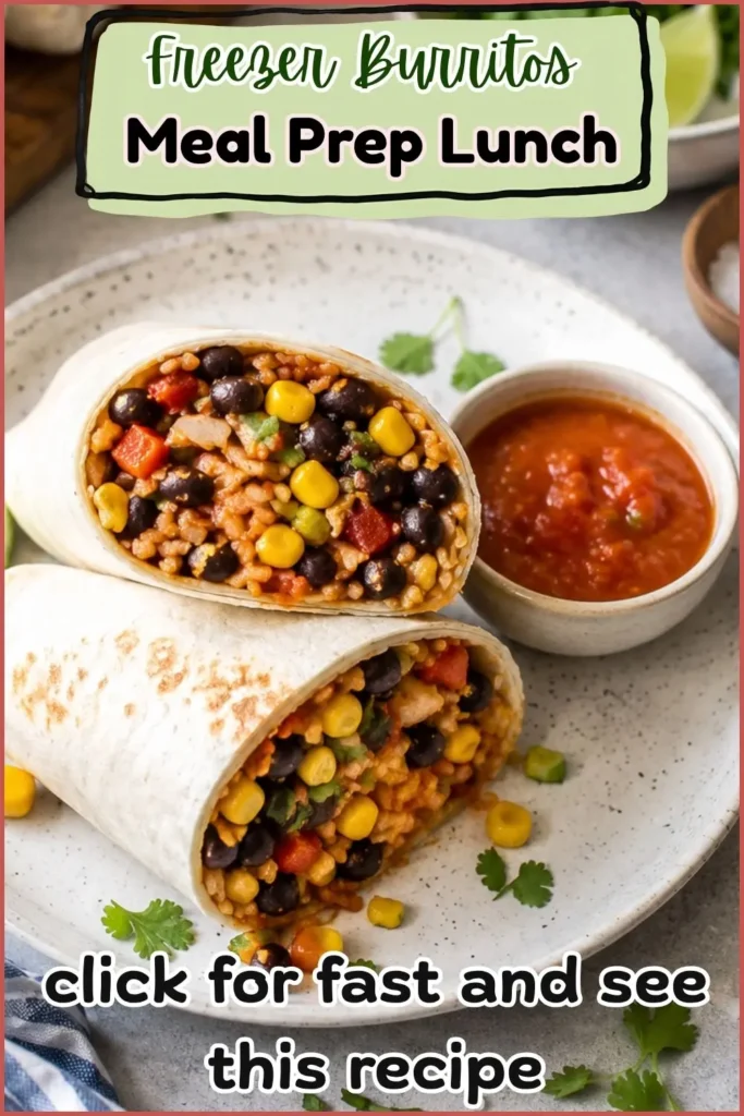 Freezer-Friendly Black Bean & Corn Burrito