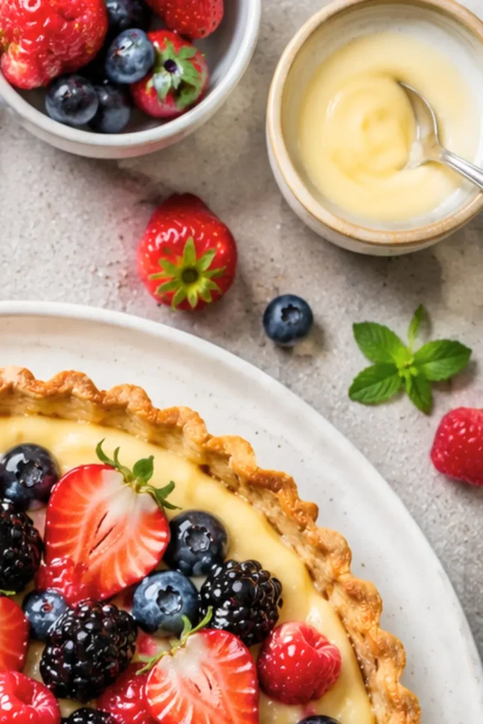Mixed Berry & Vanilla Custard Tart