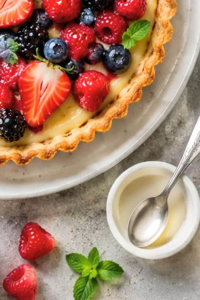 Mixed Berry & Vanilla Custard Tart