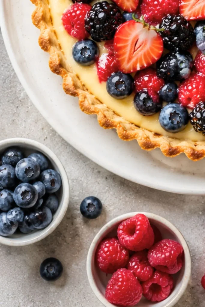 Mixed Berry & Vanilla Custard Tart