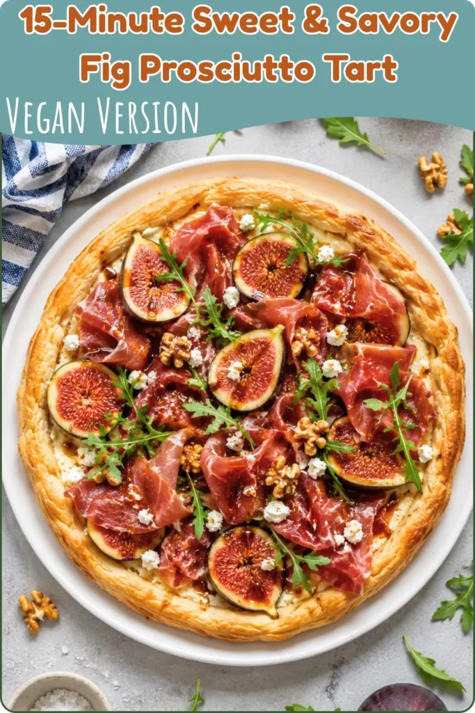 Prosciutto, Fig & Honey Balsamic Tart