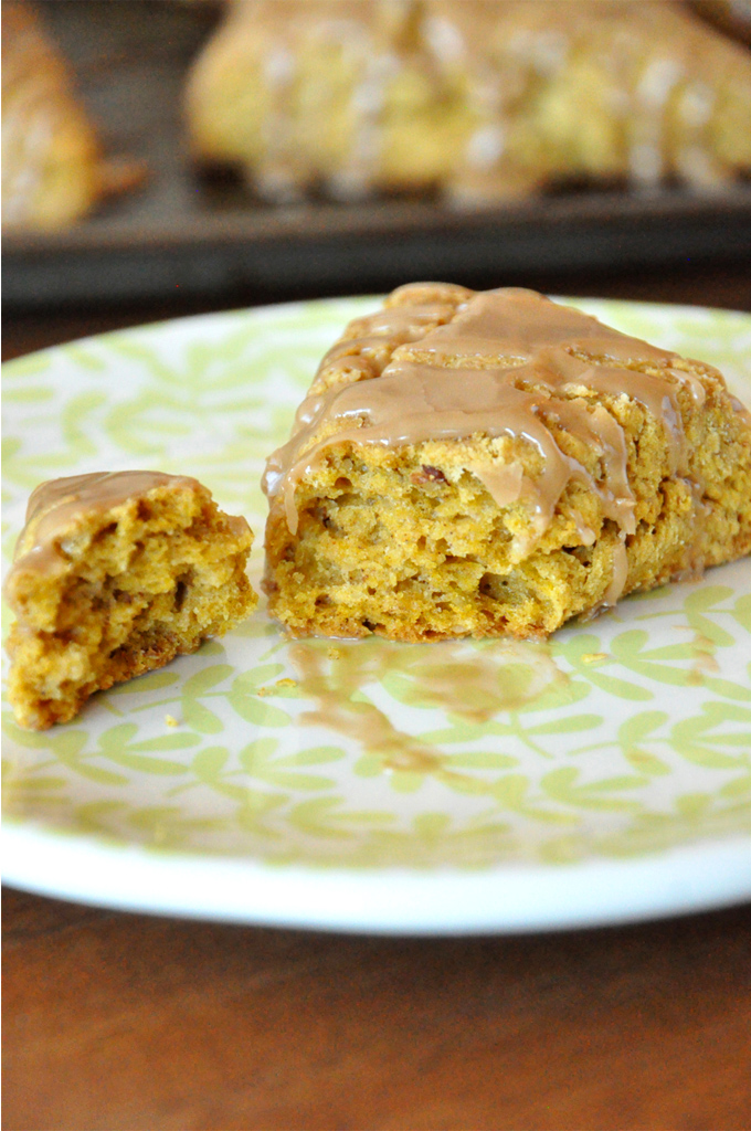 Maple-Glazed Pumpkin Scones