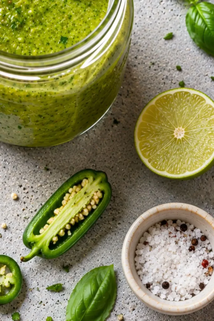 Spicy Jalapeño Lime Basil Dressing