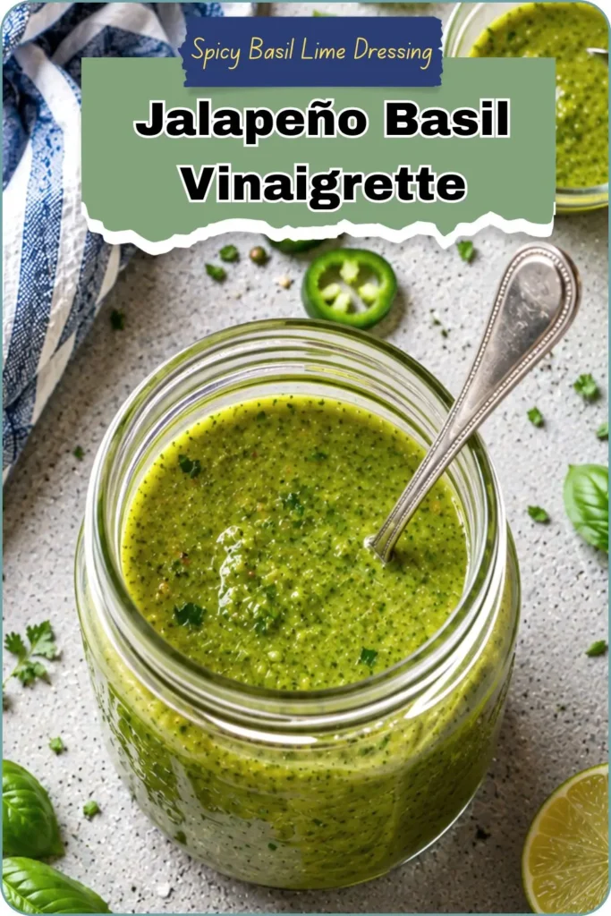 Spicy Jalapeño Lime Basil DressingÂ