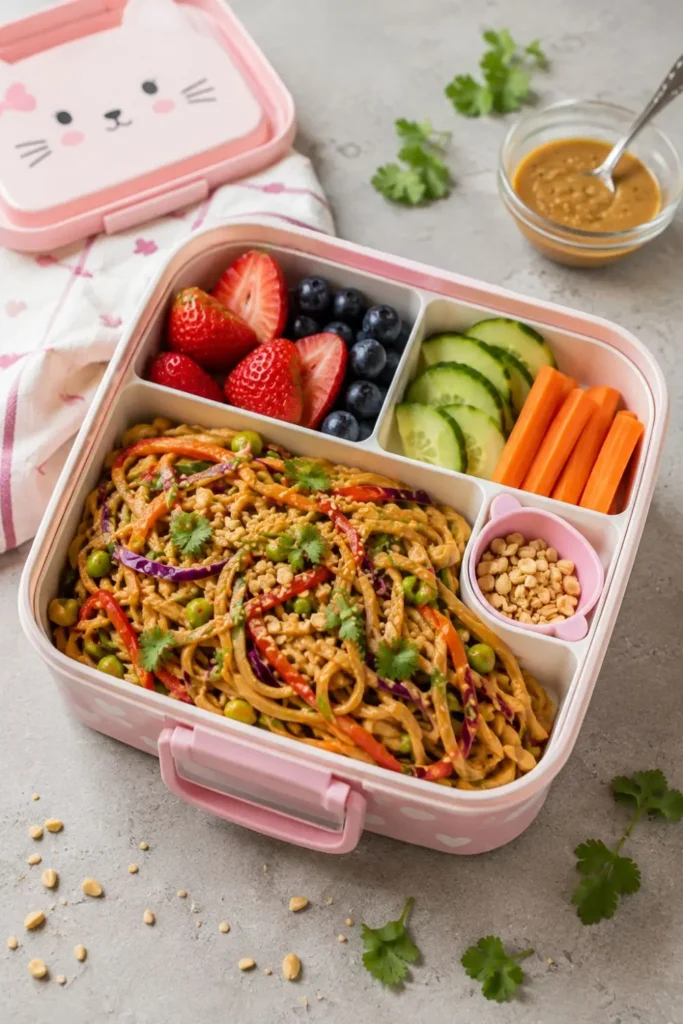 Spicy Thai Peanut Noodle Bento Box