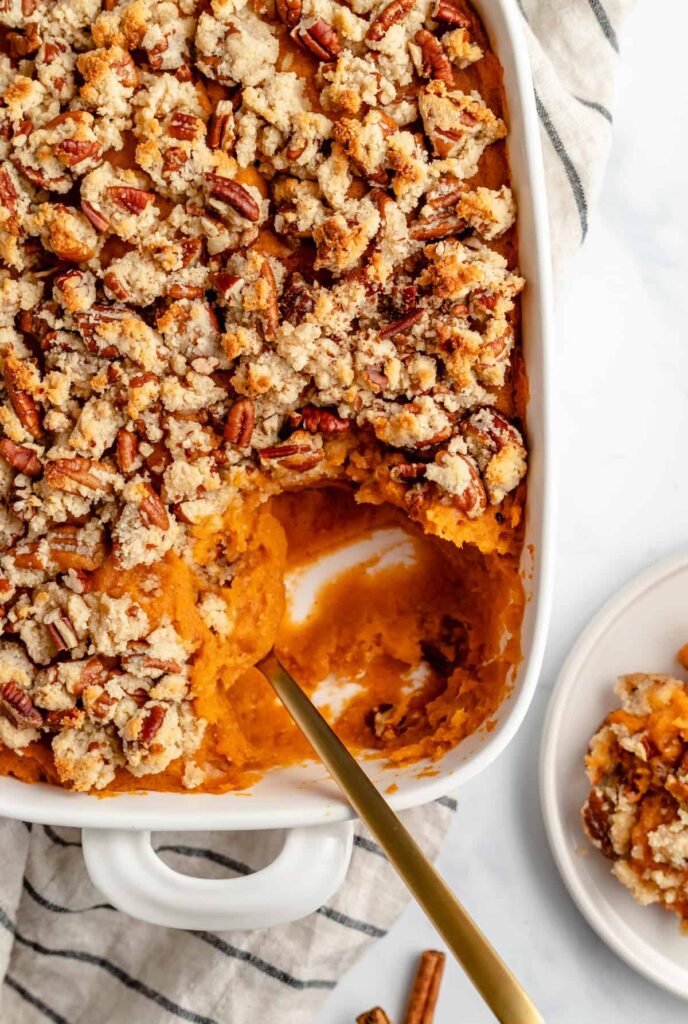 Maple Pecan Sweet Potato Casserole