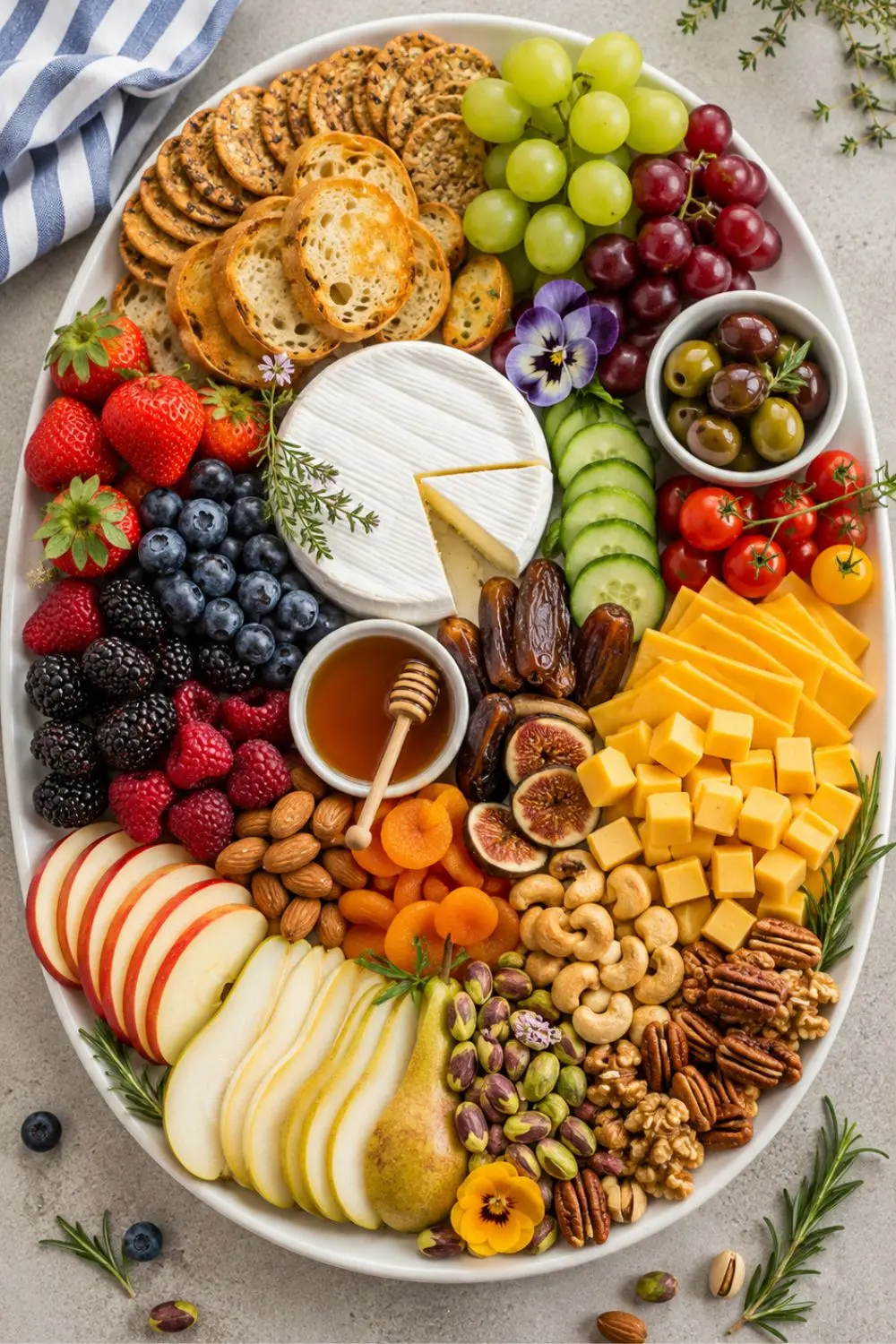 Ultimate Sweet & Savory Brie Charcuterie BoardÂ
