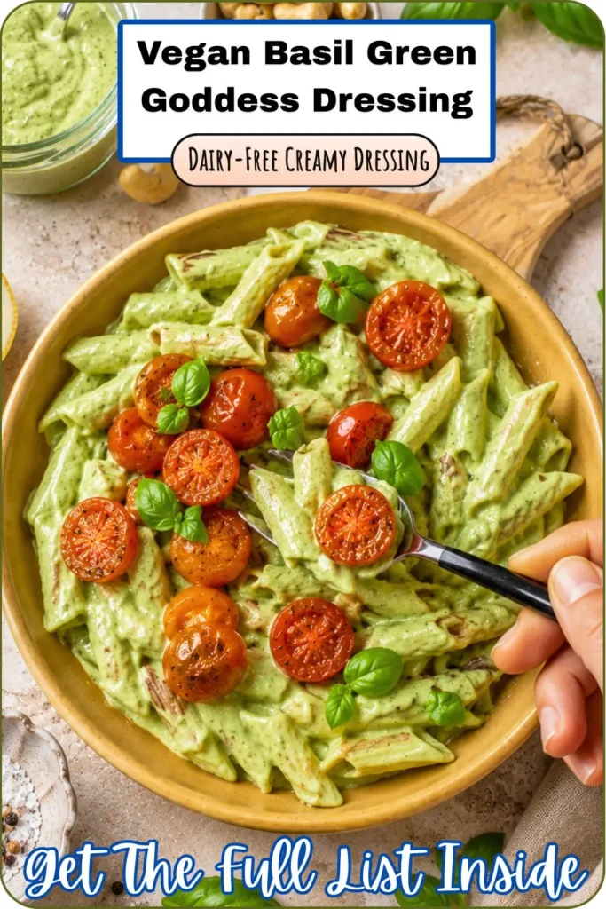 Vegan Cashew Cream Basil Dressing