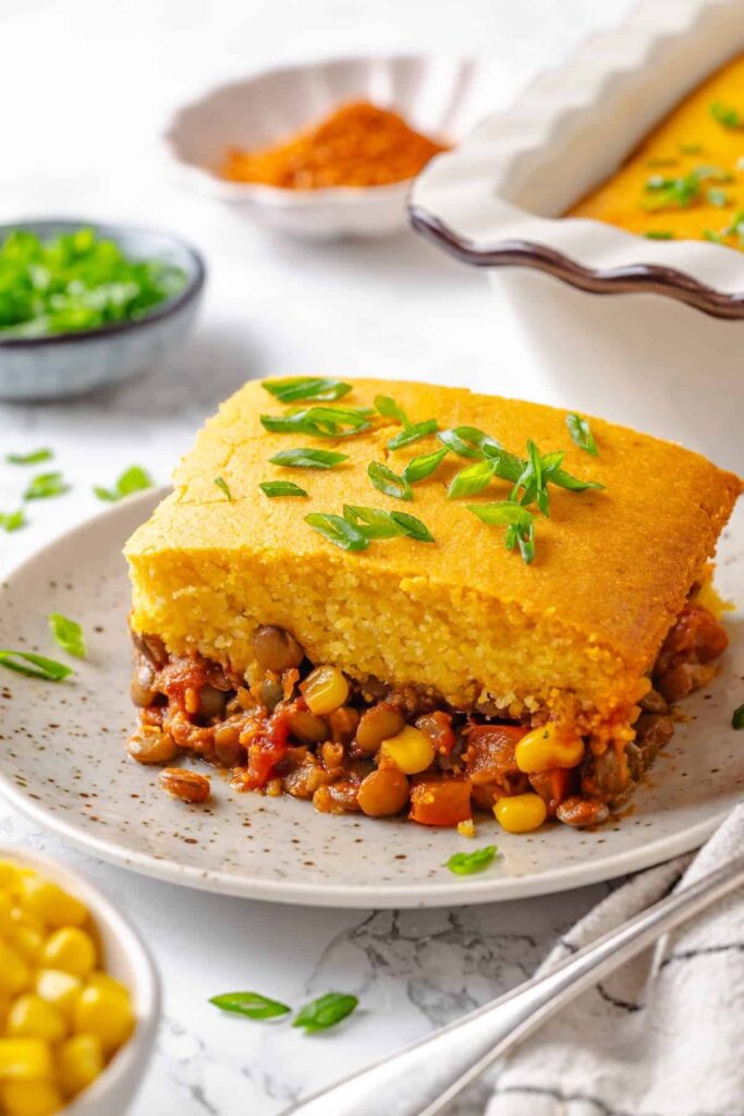 Plant-Based Sweet & Savory Cornbread Casserole