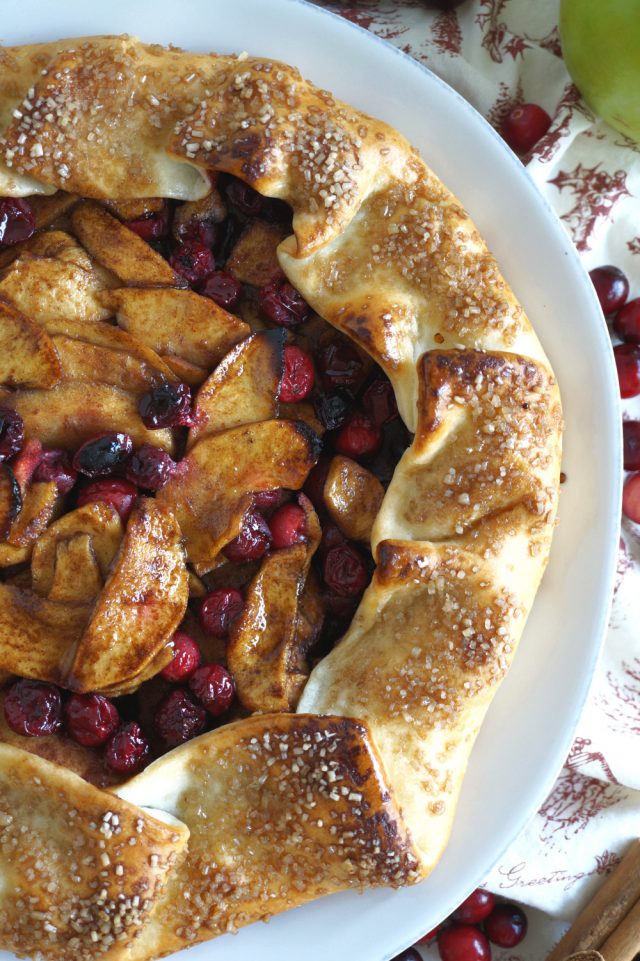 Vegan Cranberry-Apple Galette