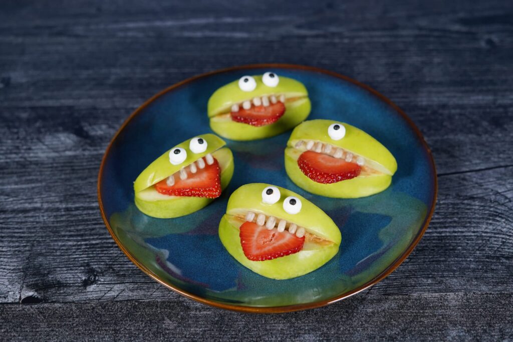 Apple Monster Teeth Bites