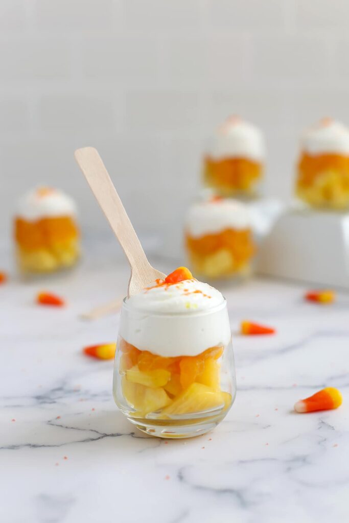 Candy Corn Parfait Cups